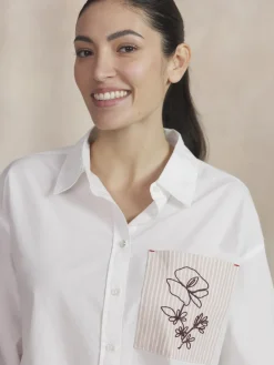 Chemise Femme Coton Blanc ERINANEW