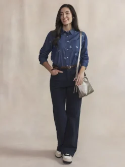 Chemise Femme Coton Chambray NOLYACHE