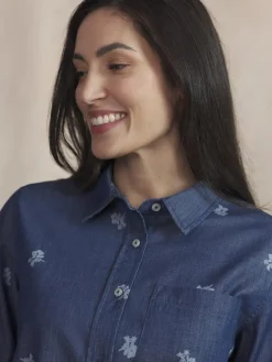 Chemise Femme Coton Chambray NOLYACHE
