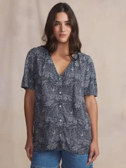 Chemise femme navy HABBYCHA