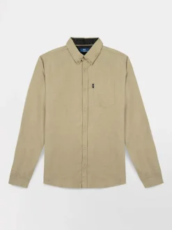 Chemise Homme Coton Flanelle Beige BERLICHE