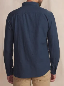 Chemise Homme Coton Flanelle Bleu BERLICHE