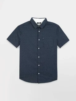 Chemise Homme Coupe Regular Popeline Marine HELYOCHA