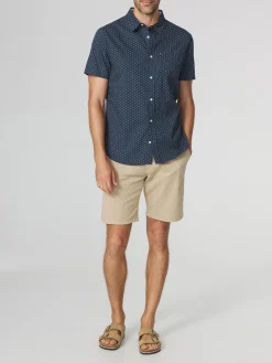 Chemise Homme Coupe Regular Popeline Marine HELYOCHA