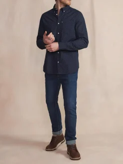 Chemise Manches Longues Bleu WALIDCHE