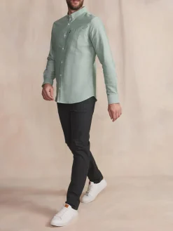 Chemise Trefle Manches Longues Vert BRADYCHE