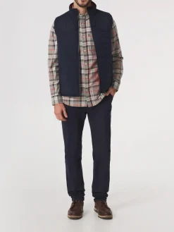Doudoune Sans Manches Homme Imperméable Marine JOSEFSAN