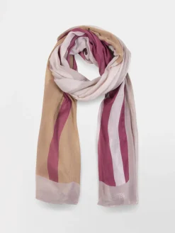 Foulard Femme Léger Rectangulaire Rayures LOUNAFOU