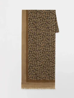 Foulard Femme Rectangulaire Léopard CLEOFOU