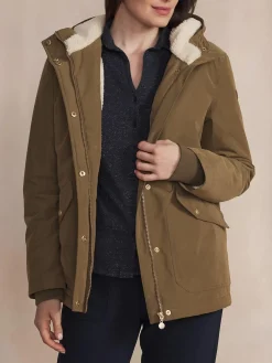 Manteau Femme Intérieur Sherpa Dessus Marron JUDITMAN
