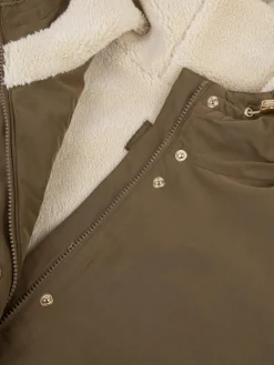 Manteau Femme Intérieur Sherpa Dessus Marron JUDITMAN