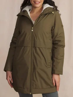 Manteau Long Femme Imperméable A Capuche Marron SUSANLON