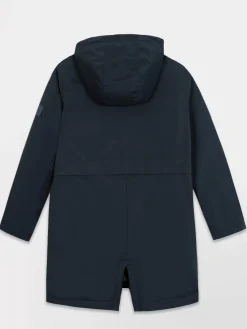Manteau Long Femme Imperméable A Capuche Marine SUSANLON
