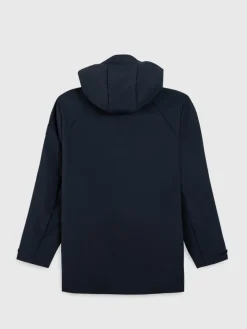 Manteau Long Homme Déperlant Marine HELNYLON