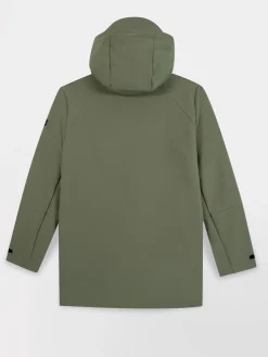 Manteau Long Homme Déperlant Vert HELNYLON