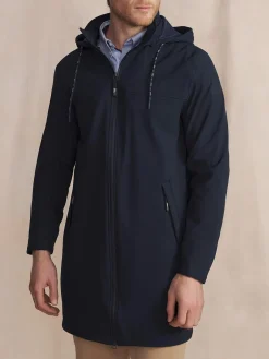 Manteau Marine Avec Manches Bleu ILYANMAN