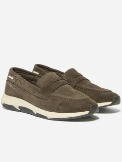 Mocassin Femme Cuir Chocolat JELIMOC