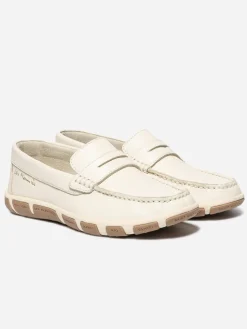 Mocassins femme light beige et chatain JAZABEL