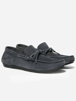 Mocassins Homme Cuir Velours Marine SAWTELL