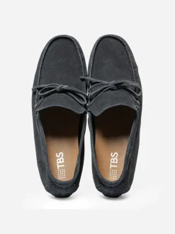 Mocassins Homme Cuir Velours Marine SAWTELL