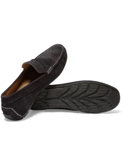 Mocassins Homme En Cuir Velours Marine