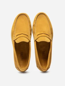 Mocassins Homme Souple Cuir Jaune PALERME