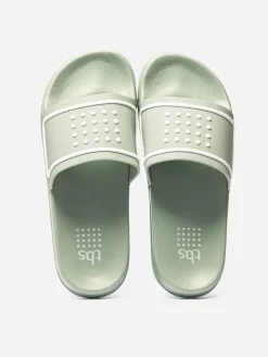 Mules Femme Légères Vegan Vert
