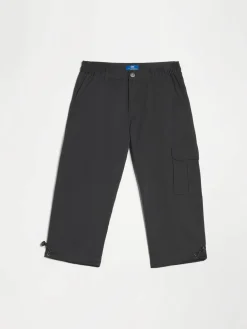 Pantacourt Homme Ceinture Semi-élastiquée Noir FUPPACOU
