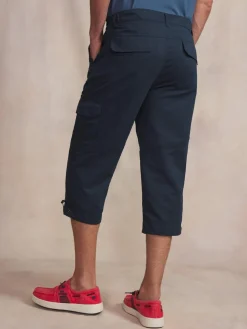 Pantacourt Homme Ceinture Semi-élastiquée Marine FUPPACOU