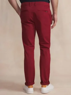 Pantalon Chino Homme Coton Recyclé Rouge FILAOFAN
