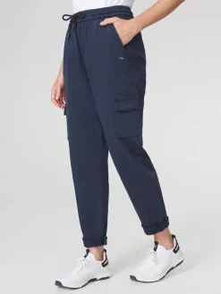 Pantalon Femme Cordon de ressérrage Taille élastiquée Marine IMMAEJOG
