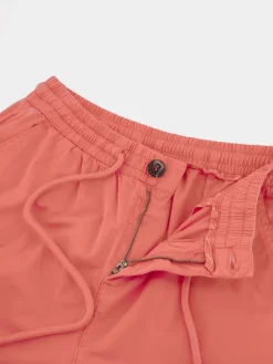 Pantalon Femme Cordon de ressérrage Ceinture Elastiquée Corail SANTAJOG