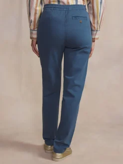 Pantalon Femme Cordon de resserrage Ceinture Elastiquée Bleu Regate SINTAJOG