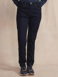 Pantalon Femme En Jean Ceinture Elastiquée Coton Recyclé NAOMIPOC