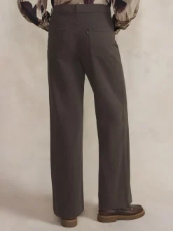 Pantalon Femme Gabardine Brun SINTAPAN