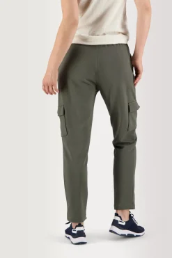 Pantalon Femme Molleton Ceinture Elastiquée Kaki