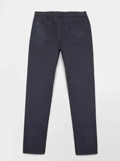 Pantalon Femme Stretch Ceinture Elastiquée Marine NATTYPOC