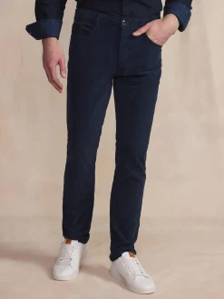 Pantalon Homme Velours Côtelé Bleu ARNONPAN