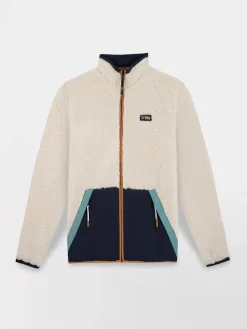 Polaire sherpa homme ecru KUSEYZIP