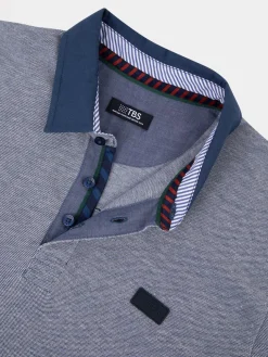 Polo Chambray Manches Longues Bleu DANELPOL