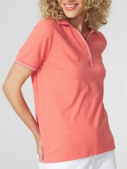 Polo Femme Coton Bio Rose ADINAPOL