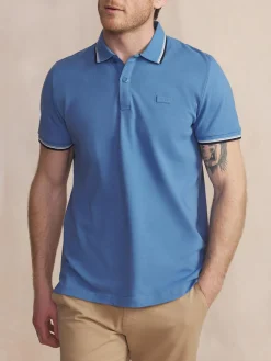 Polo Homme Coton Biologique Bleu YVANEPOL