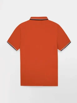 Polo Homme Coton Biologique Orange YVANEPOL