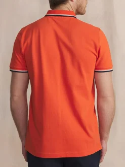 Polo Homme Coton Biologique Orange YVANEPOL