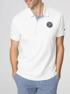 Polo Homme Coupe Ajustée Blanc VOLDAPOL