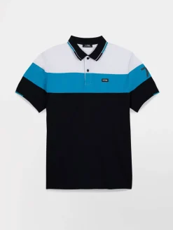 Polo Homme Coupe Ajustée Bleu et Blanc EVANSPOL