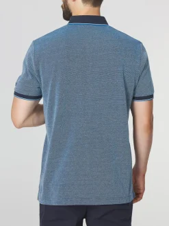 Polo Homme Coupe Ajustée Bleu THUANPOL
