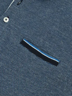 Polo Homme Coupe Ajustée Bleu THUANPOL