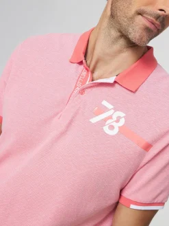 Polo Homme Coupe Ajustée Piqué Rouge JERODPOL