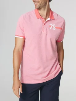 Polo Homme Coupe Ajustée Piqué Rouge JERODPOL